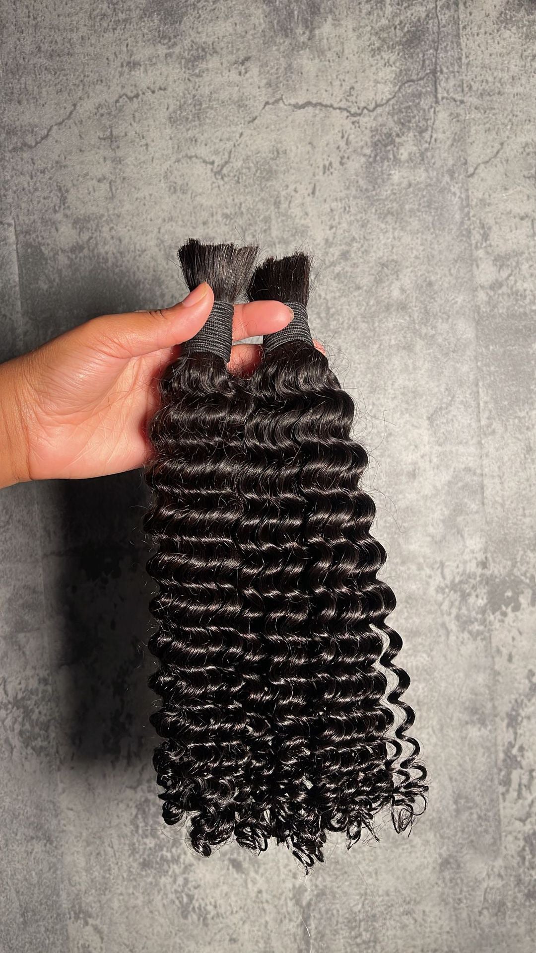 100% Human Hair Bulk Deep Wave